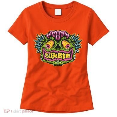 Funny Zombie Face Halloween Women's T-Shirt