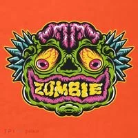 Funny Zombie Face Halloween Women's T-Shirt thumb 6