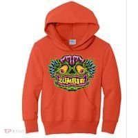 Funny Zombie Face Halloween Kids Hoodie thumb 0