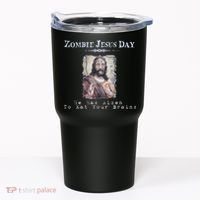Funny Zombie Jesus Day He Has Risen Sarcastic Easter Tumbler thumb 0
