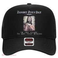 Funny Zombie Jesus Day He Has Risen Sarcastic Easter Hat thumb 0