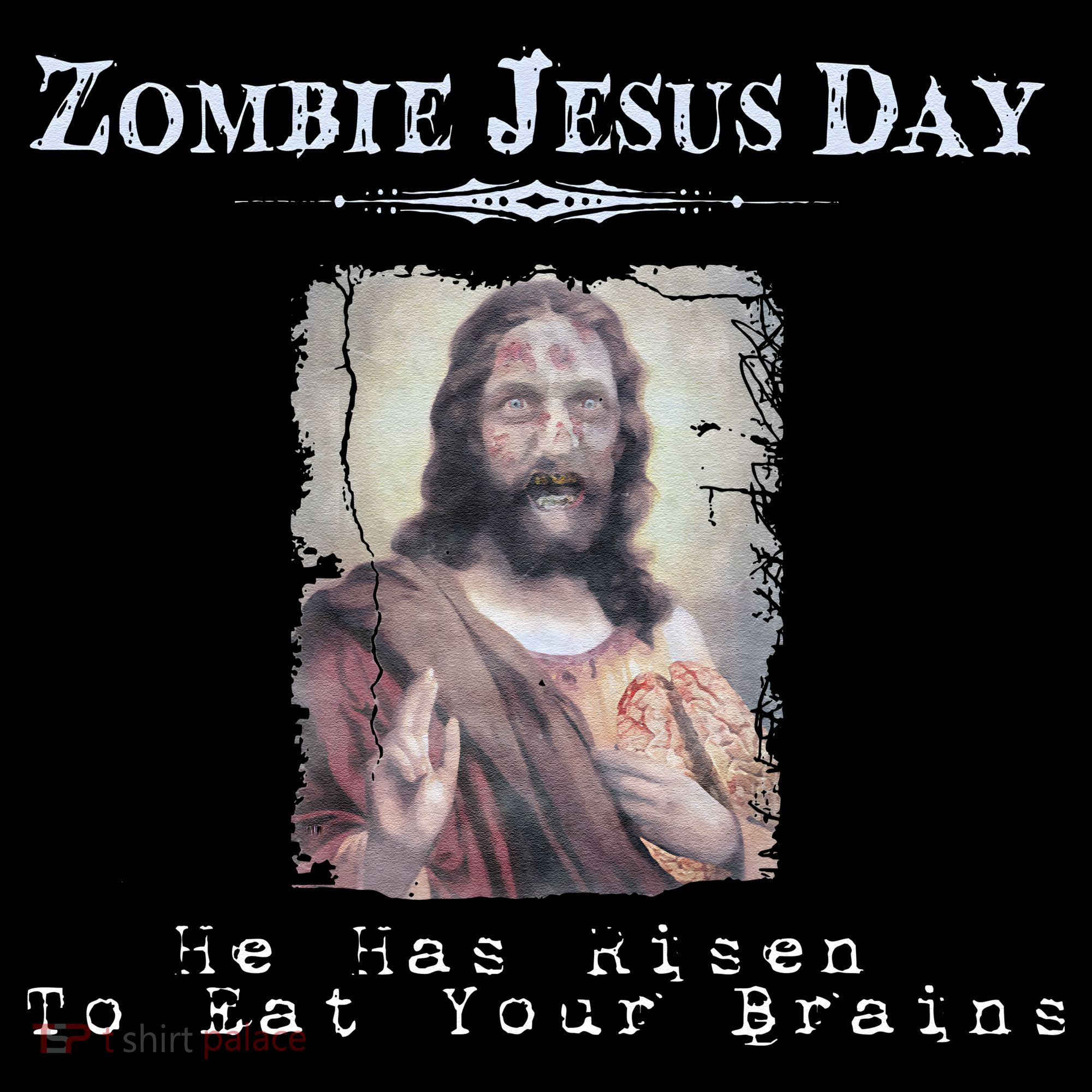 Funny Zombie Jesus Day He Has Risen Sarcastic Easter Women's Long Sleeve Shirt