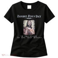 Funny Zombie Jesus Day He Has Risen Sarcastic Easter Women's T-Shirt thumb 0