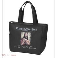 Funny Zombie Jesus Day He Has Risen Sarcastic Easter Tote Bag thumb 3