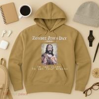 Funny Zombie Jesus Day He Has Risen Sarcastic Easter Hoodie thumb 3