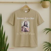 Funny Zombie Jesus Day He Has Risen Sarcastic Easter T-Shirt thumb 2