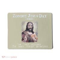Funny Zombie Jesus Day He Has Risen Sarcastic Easter Mousepad thumb 0