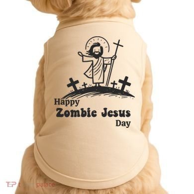 Funny Zombie Jesus Doggie Tank