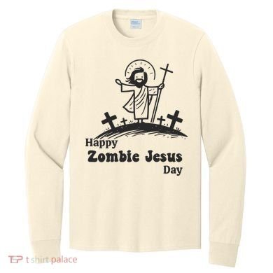 Funny Zombie Jesus Long Sleeve Shirt