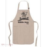 Funny Zombie Jesus Apron thumb 0