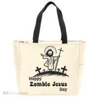 Funny Zombie Jesus Tote Bag thumb 0