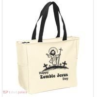 Funny Zombie Jesus Tote Bag thumb 2