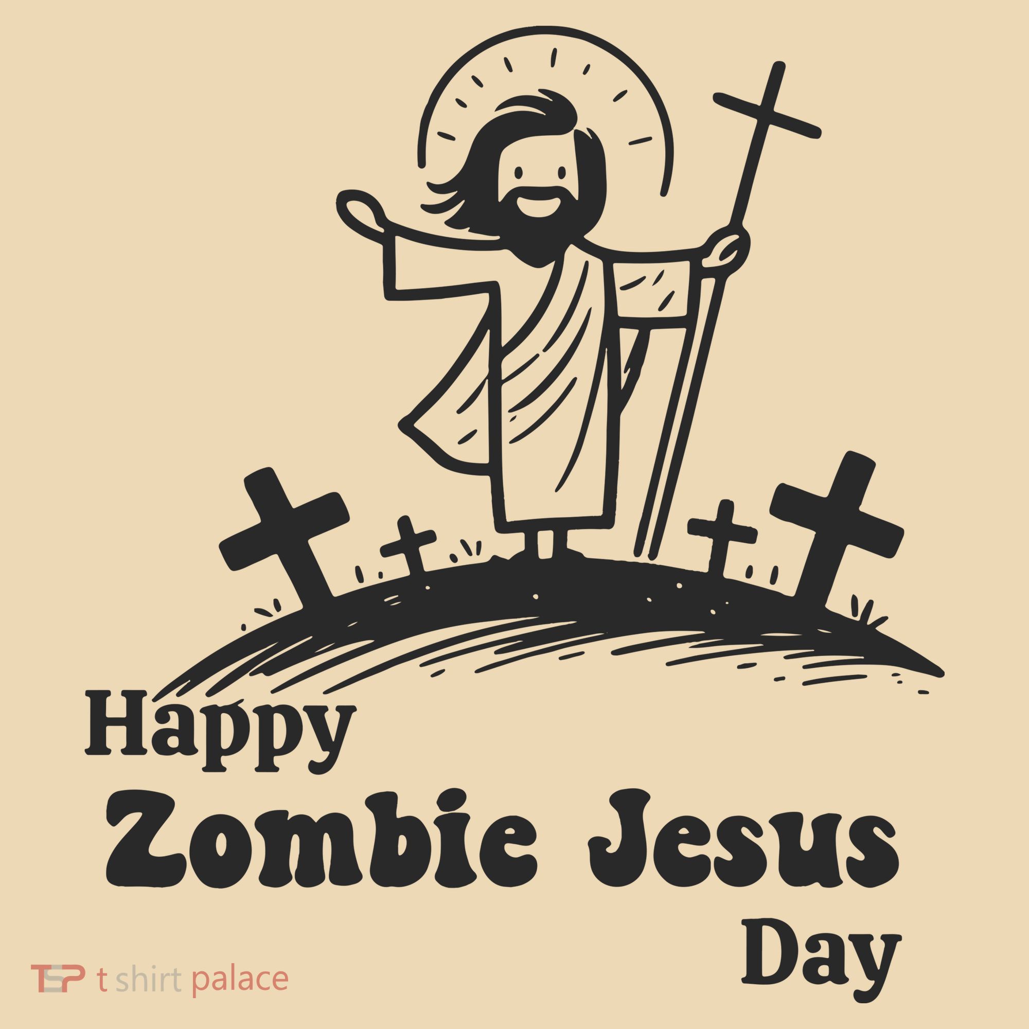 Funny Zombie Jesus Tote Bag