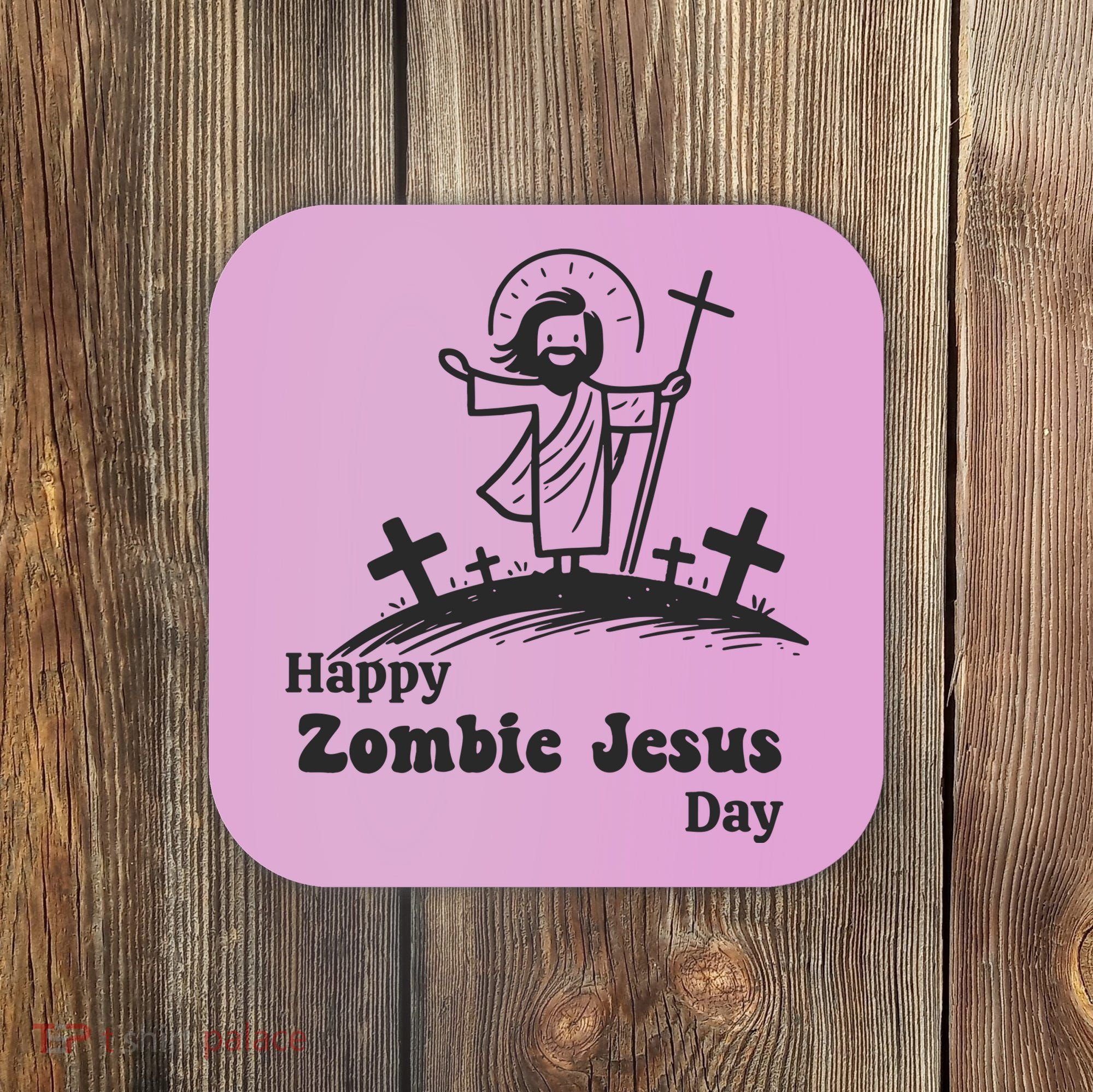 Funny Zombie Jesus Coaster