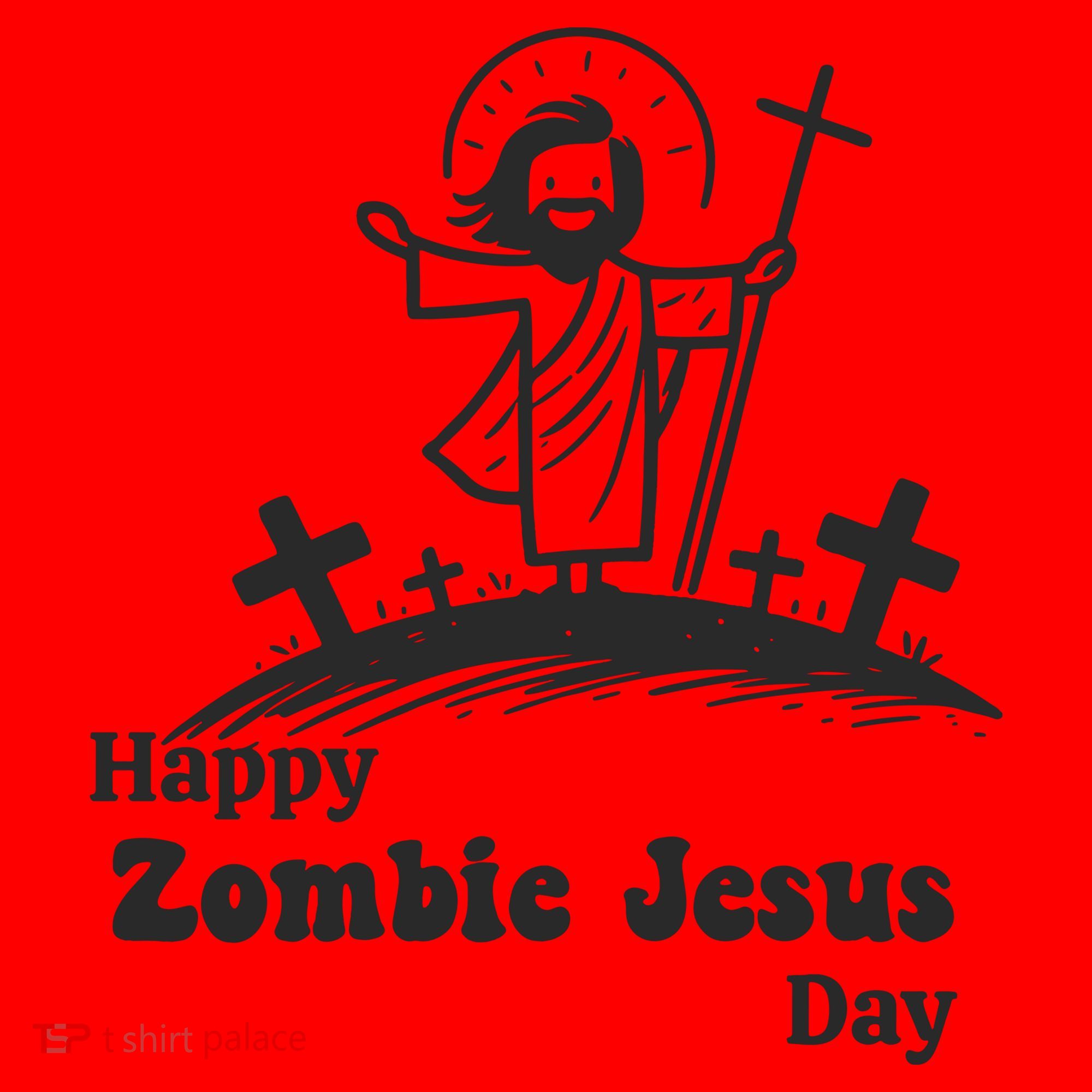 Funny Zombie Jesus Santa Hat