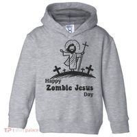 Funny Zombie Jesus Toddler Hoodie thumb 0