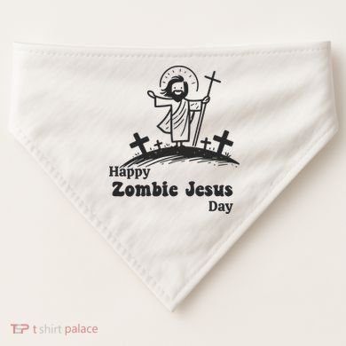 Funny Zombie Jesus USA-Made Doggie Bandana