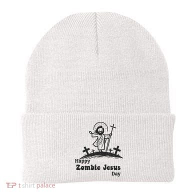 Funny Zombie Jesus Beanie