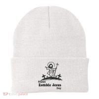 Funny Zombie Jesus Beanie thumb 0