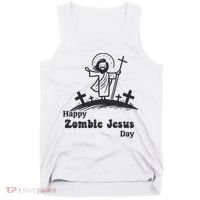 Funny Zombie Jesus Tank Top thumb 0