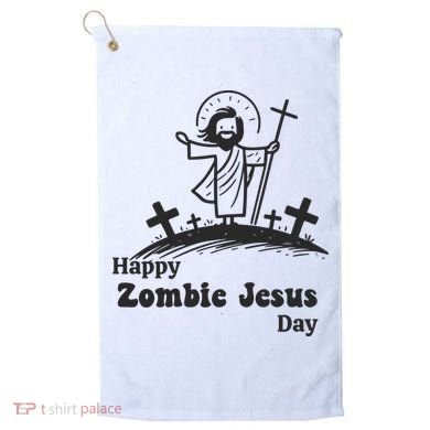 Funny Zombie Jesus Golf Towel