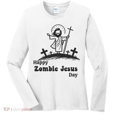 Funny Zombie Jesus Women's Long Sleeve Shirt