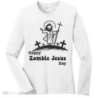 Funny Zombie Jesus Women's Long Sleeve Shirt thumb 0