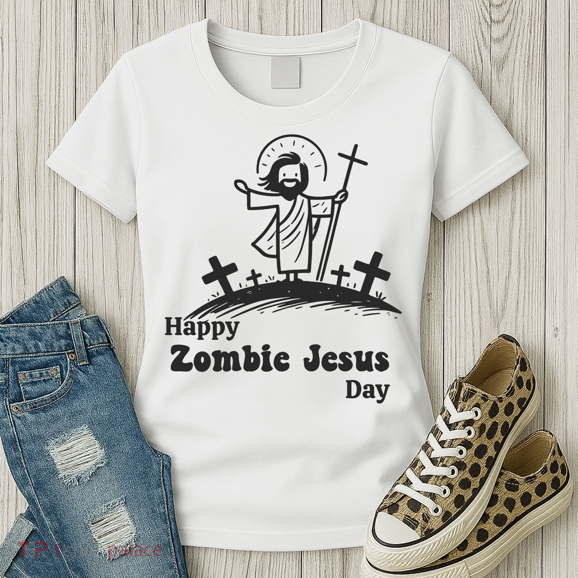 Funny Zombie Jesus Women's T-Shirt