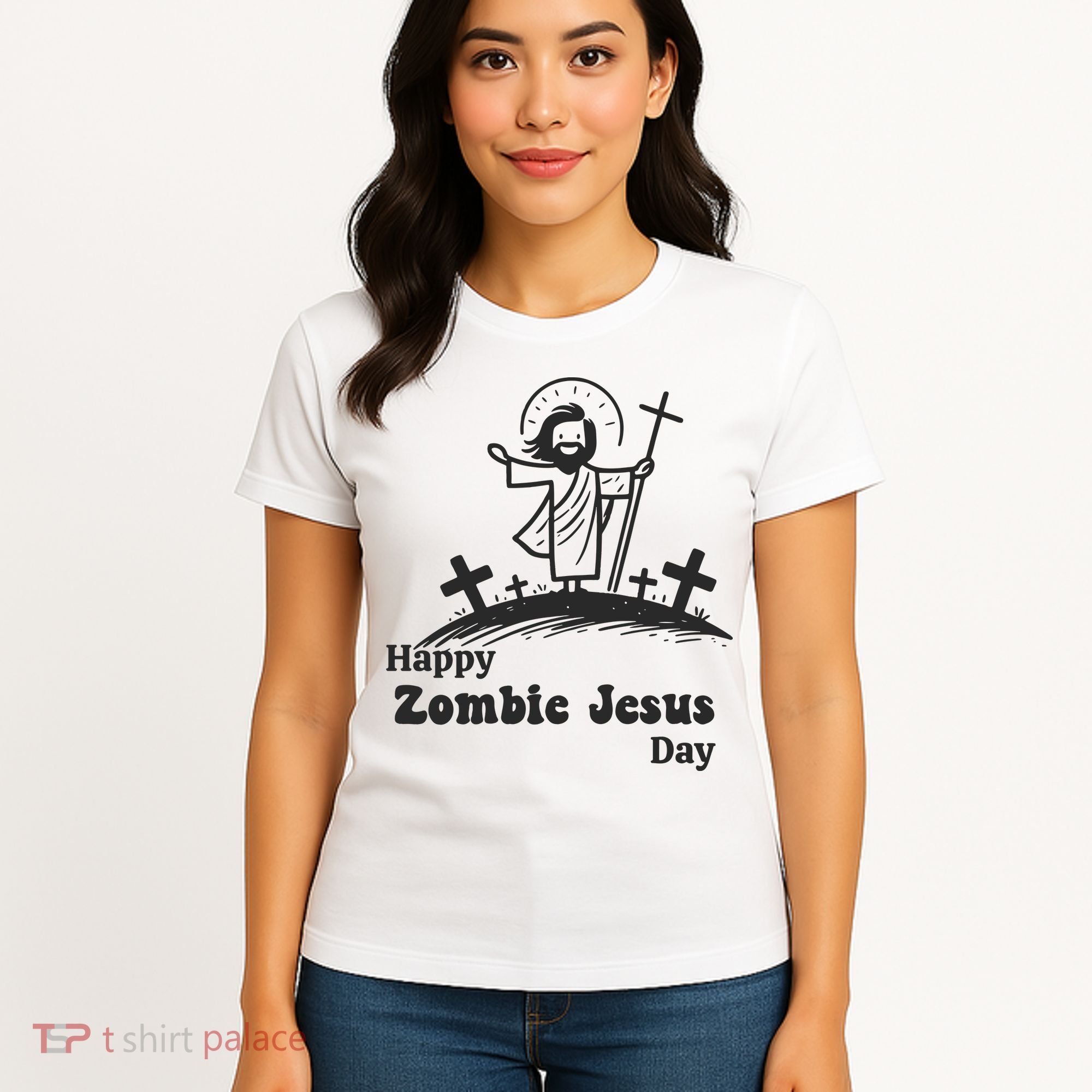 Funny Zombie Jesus Women's T-Shirt