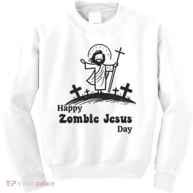 Funny Zombie Jesus Kids Sweatshirt