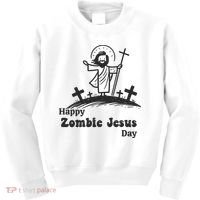 Funny Zombie Jesus Kids Sweatshirt thumb 0