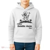 Funny Zombie Jesus Kids Hoodie thumb 4