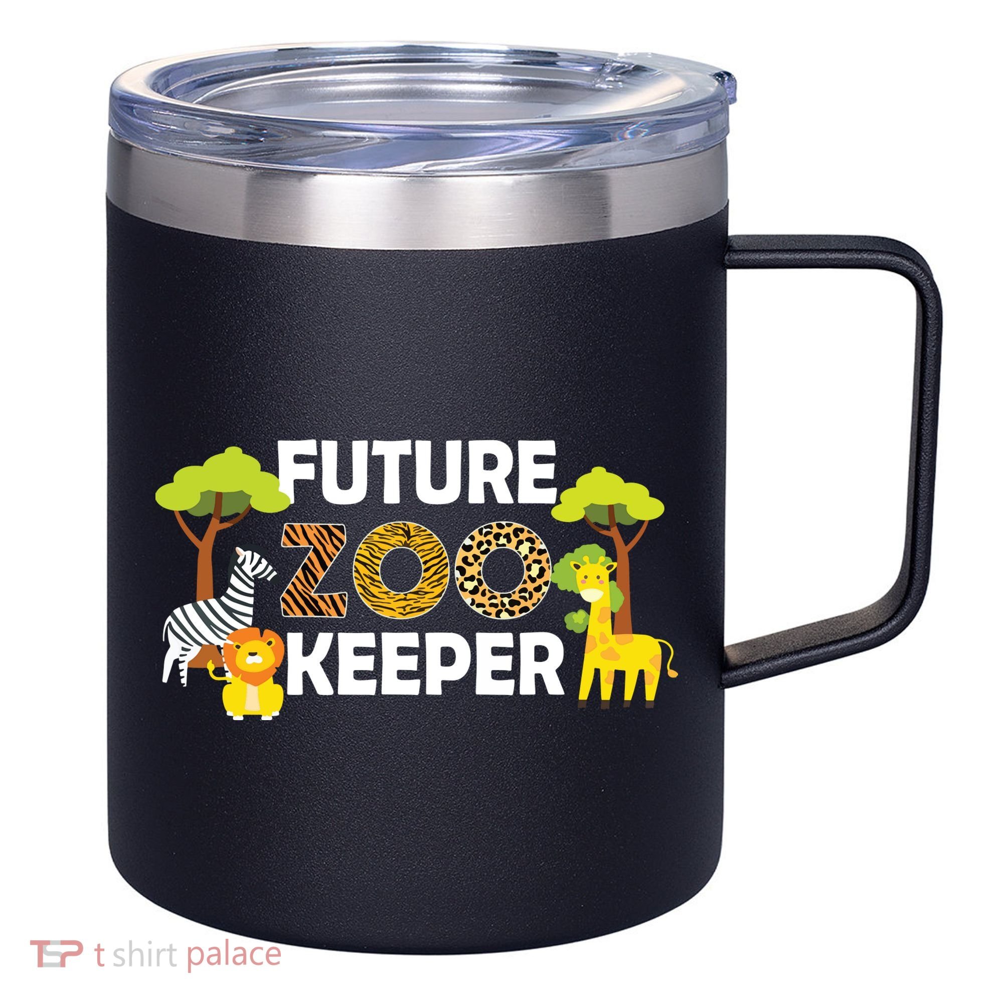 Future Zoo Keeper Safari Trip Zoo Keeper Adventure Wildlife 12oz Stainless Steel Coffee Mug