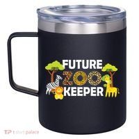 Future Zoo Keeper Safari Trip Zoo Keeper Adventure Wildlife 12oz Stainless Steel Coffee Mug thumb 2