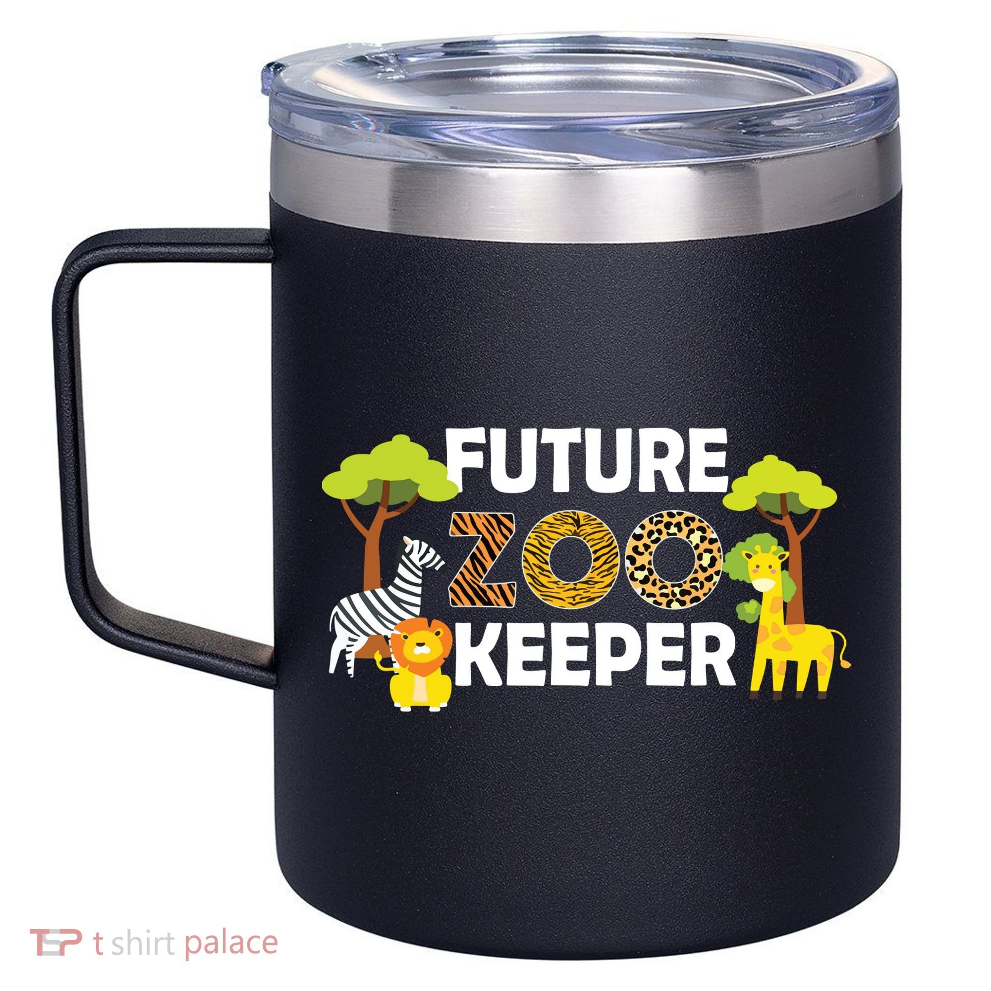 Future Zoo Keeper Safari Trip Zoo Keeper Adventure Wildlife 12oz Stainless Steel Coffee Mug