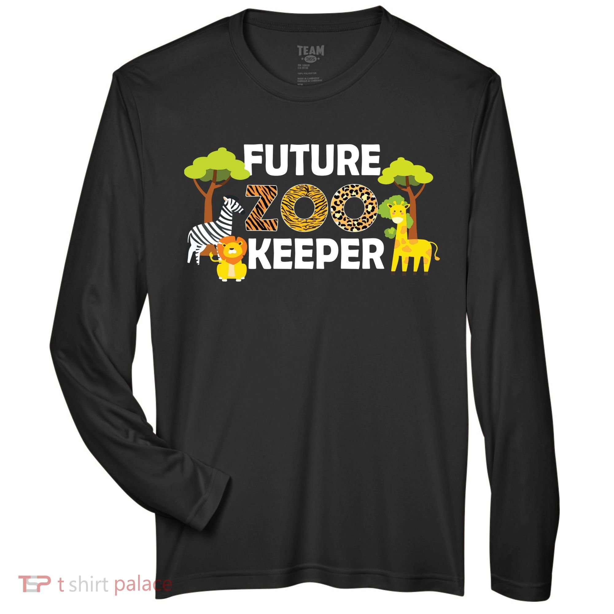 Future Zoo Keeper Safari Trip Zoo Keeper Adventure Wildlife Zone Performance Long-Sleeve T-Shirt