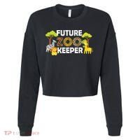 Future Zoo Keeper Safari Trip Zoo Keeper Adventure Wildlife Cropped Pullover Crew thumb 0