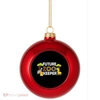 Future Zoo Keeper Safari Trip Zoo Keeper Adventure Wildlife Plastic Christmas Ball Ornament thumb 0