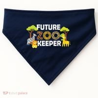 Future Zoo Keeper Safari Trip Zoo Keeper Adventure Wildlife USA-Made Doggie Bandana thumb 0
