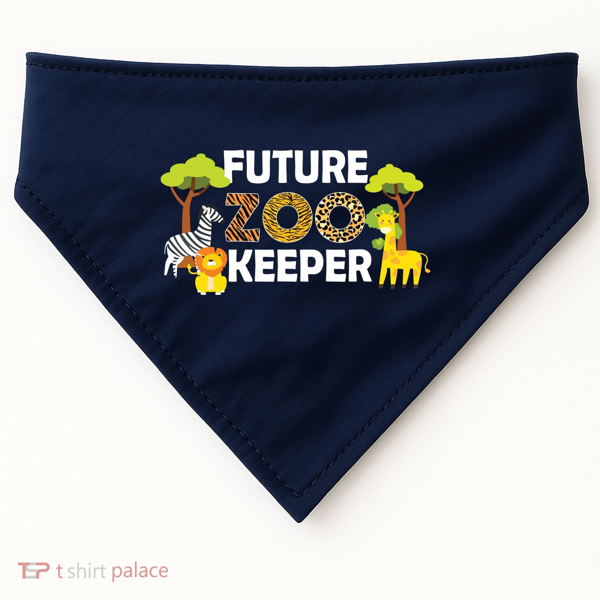 Future Zoo Keeper Safari Trip Zoo Keeper Adventure Wildlife USA-Made Doggie Bandana