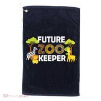 Future Zoo Keeper Safari Trip Zoo Keeper Adventure Wildlife Golf Towel thumb 0