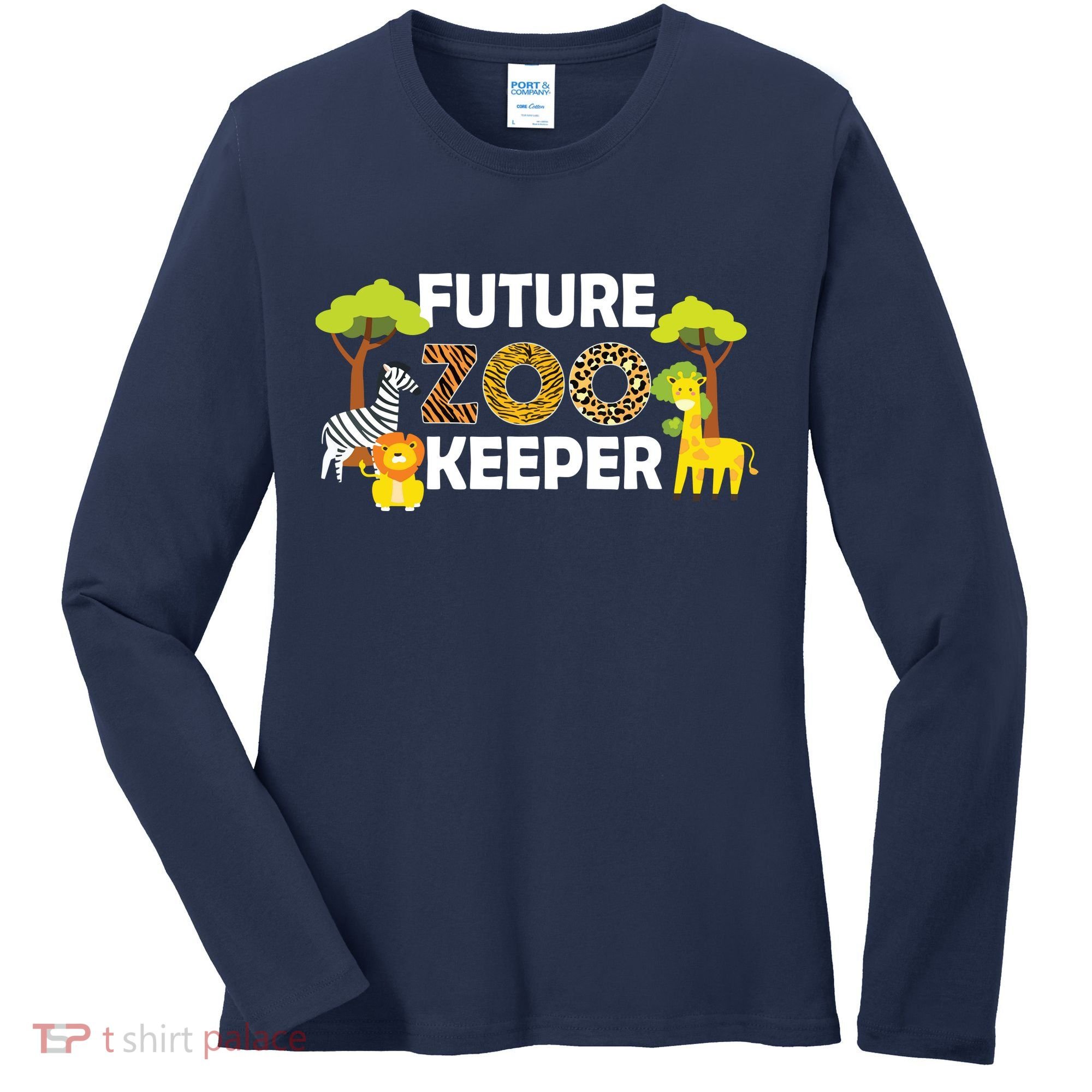 Future Zoo Keeper Safari Trip Zoo Keeper Adventure Wildlife Women's Long Sleeve Shirt