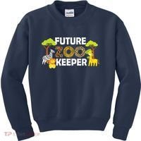 Future Zoo Keeper Safari Trip Zoo Keeper Adventure Wildlife Kids Sweatshirt thumb 0