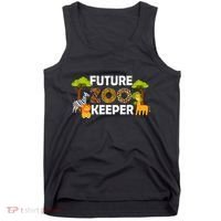 Future Zoo Keeper Safari Trip Zoo Keeper Adventure Wildlife Tank Top thumb 0