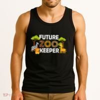 Future Zoo Keeper Safari Trip Zoo Keeper Adventure Wildlife Tank Top thumb 3