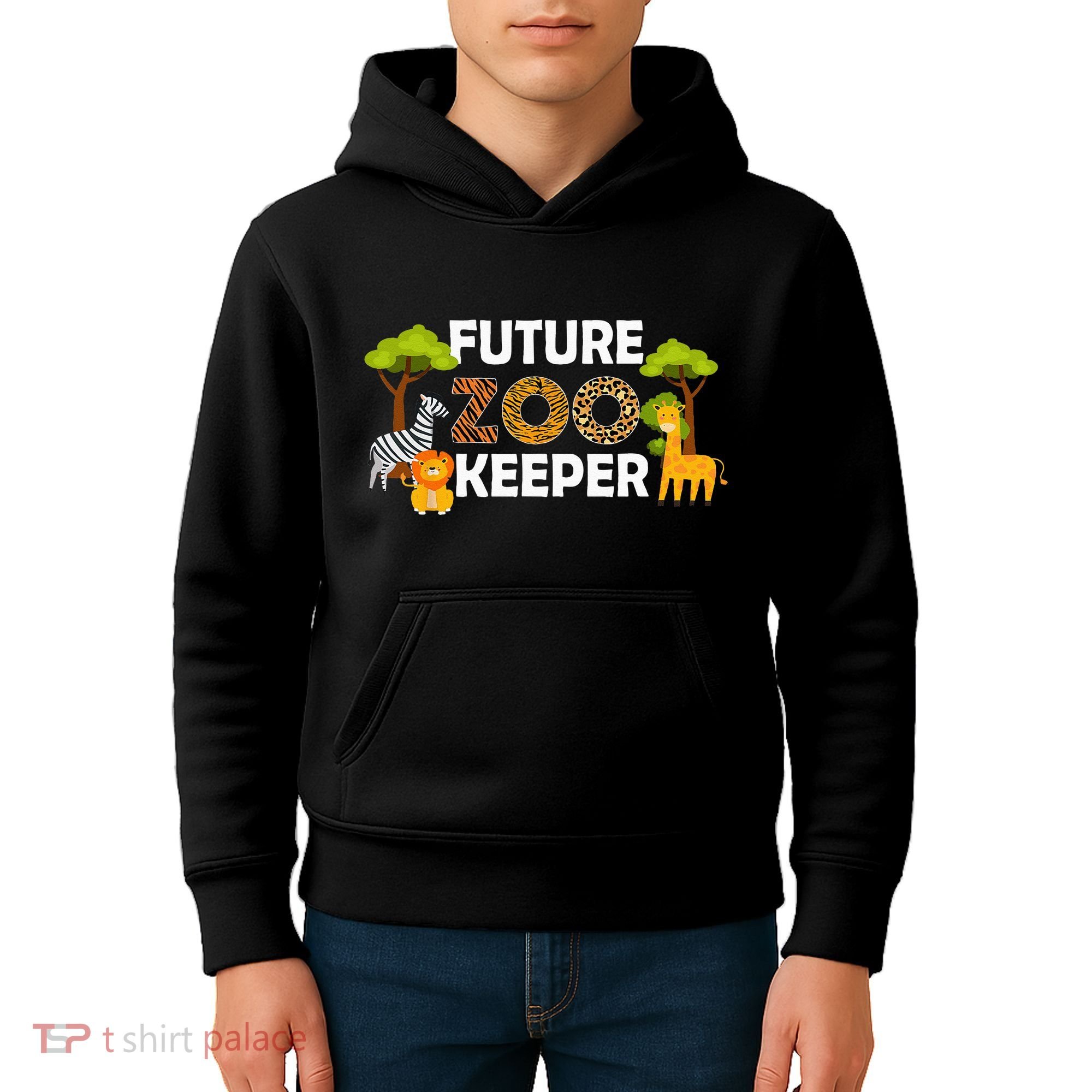 Future Zoo Keeper Safari Trip Zoo Keeper Adventure Wildlife Kids Hoodie