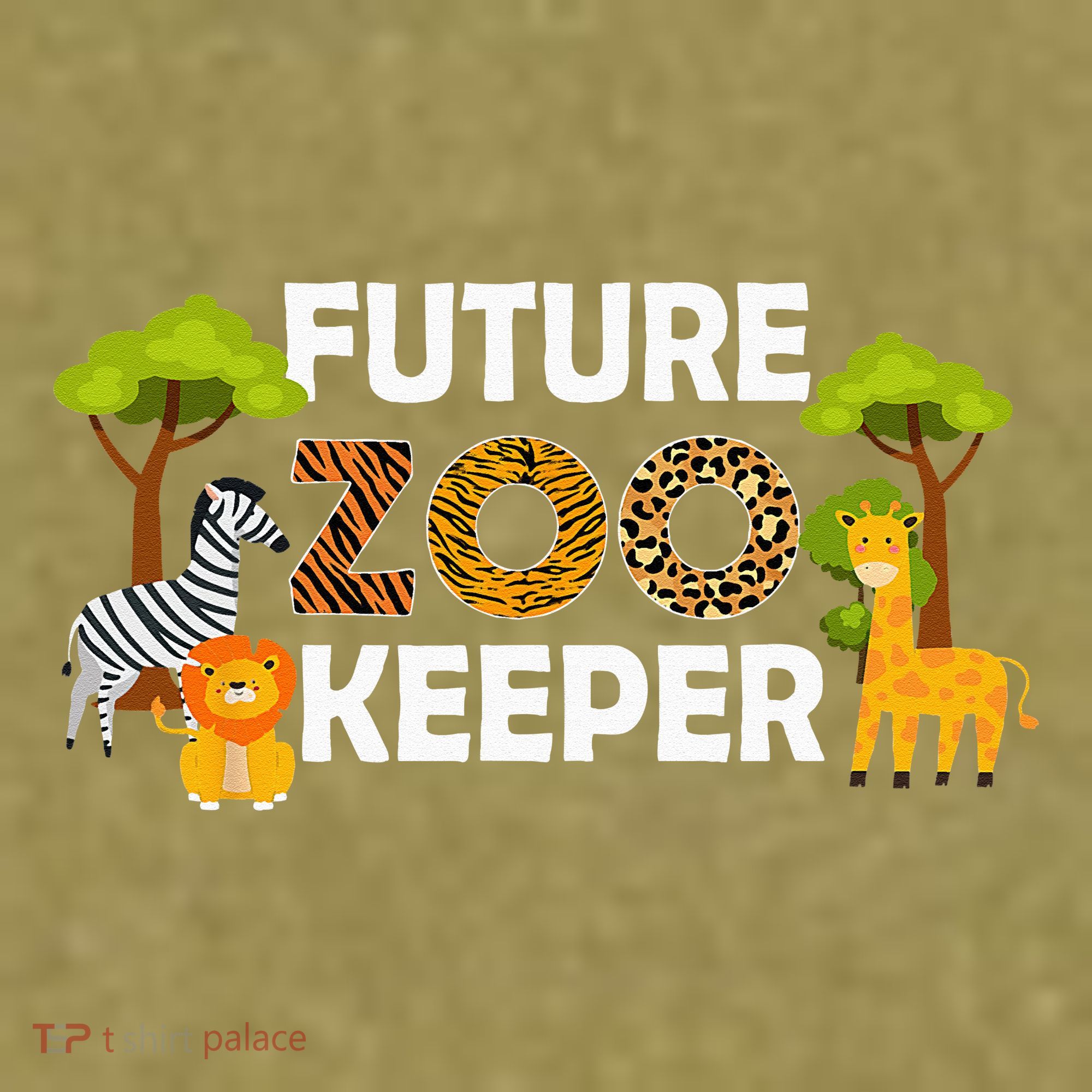Future Zoo Keeper Safari Trip Zoo Keeper Adventure Wildlife Garment-Dyed Women's Muscle Tee