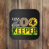 Funny Zoo Keeper Apparel Gifts Coaster thumb 0