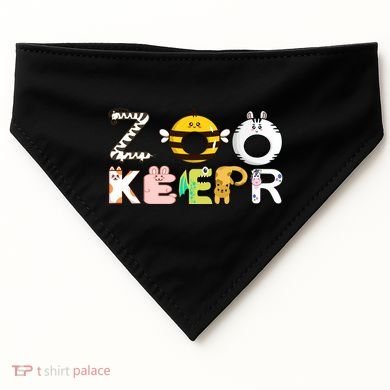 Funny Zoo Keeper Gift USA-Made Doggie Bandana
