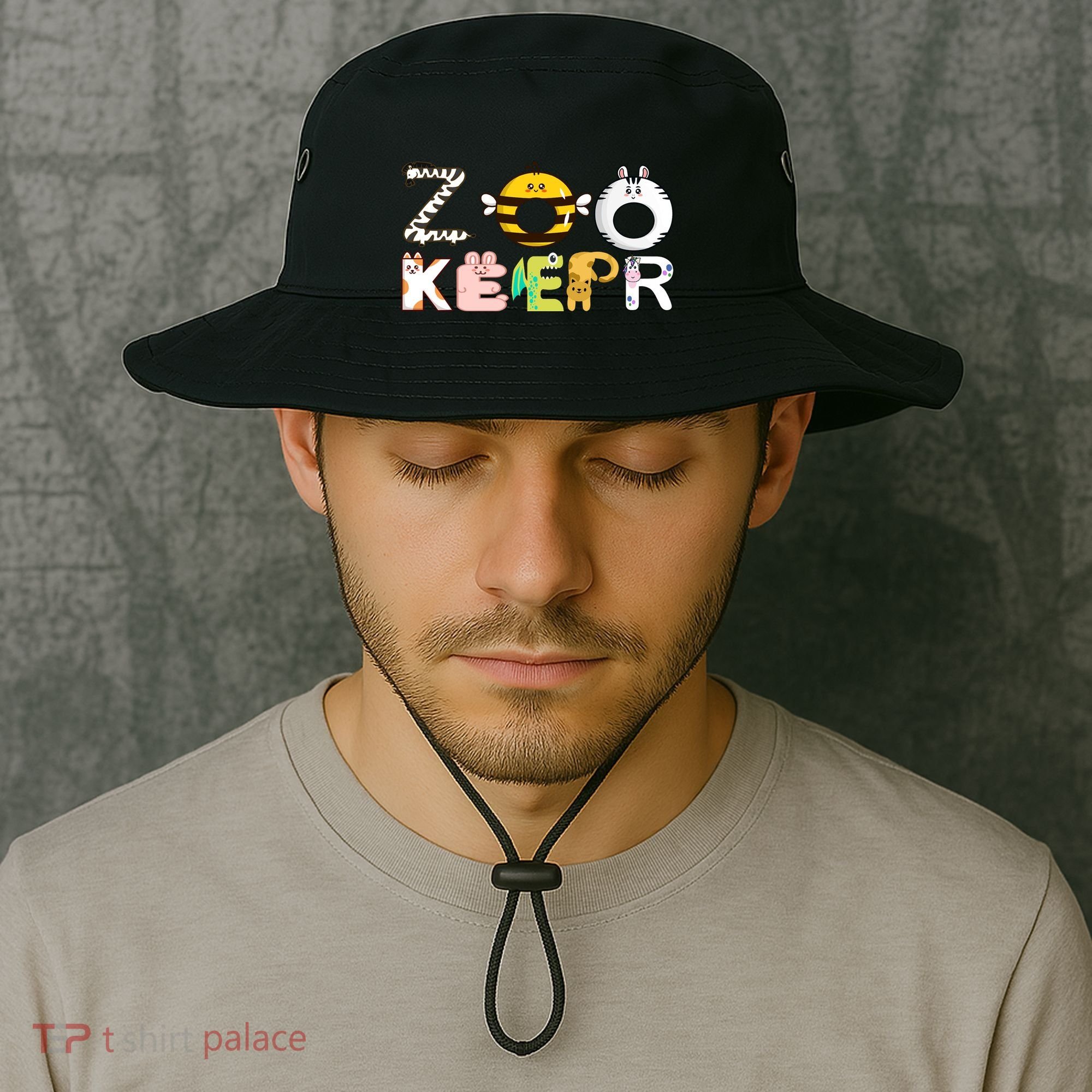Funny Zoo Keeper Gift Bucket Hat